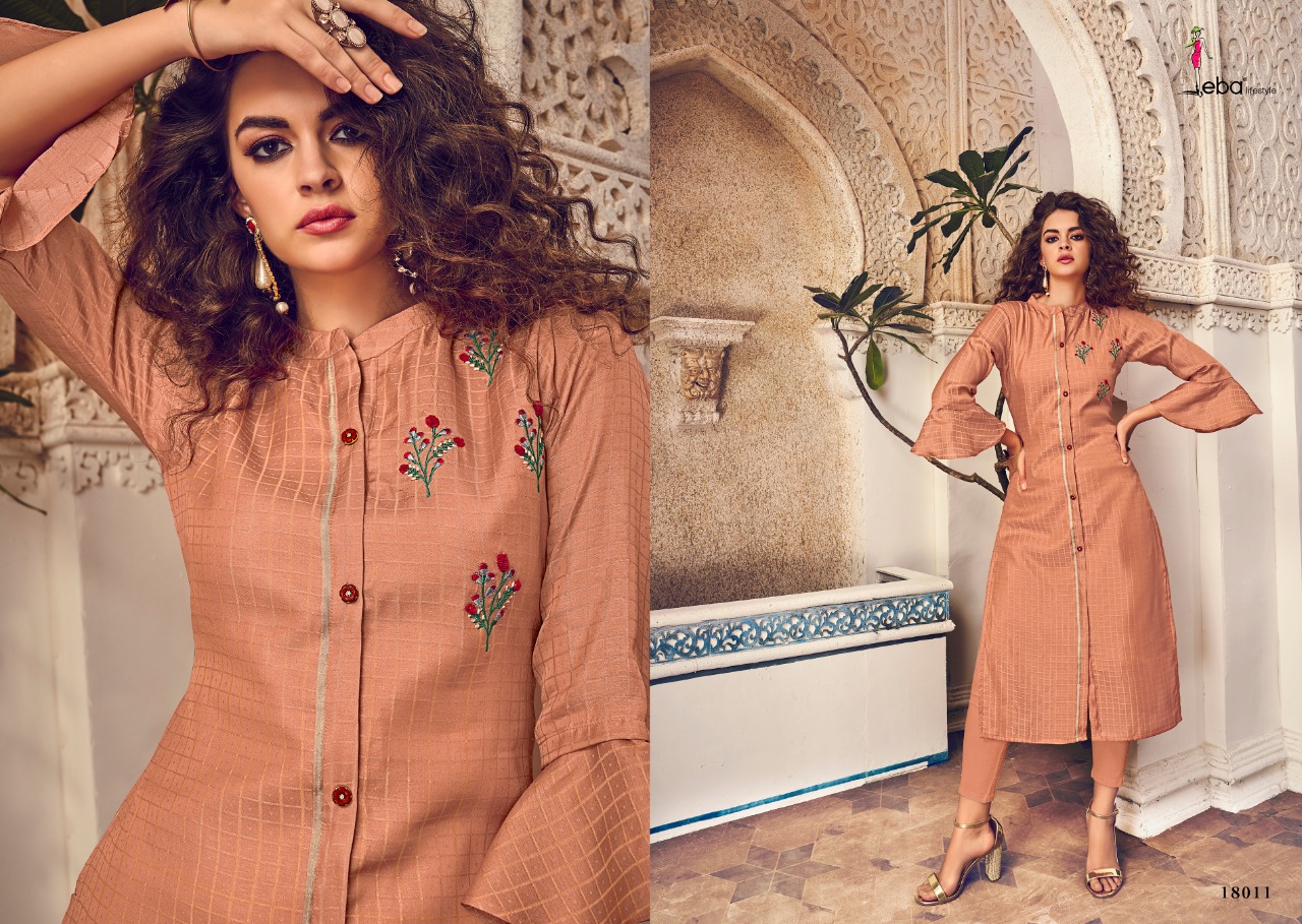 Eba Lifestyle Instagirl Tussar Silk Designer Occasionalwear Kurti Collection