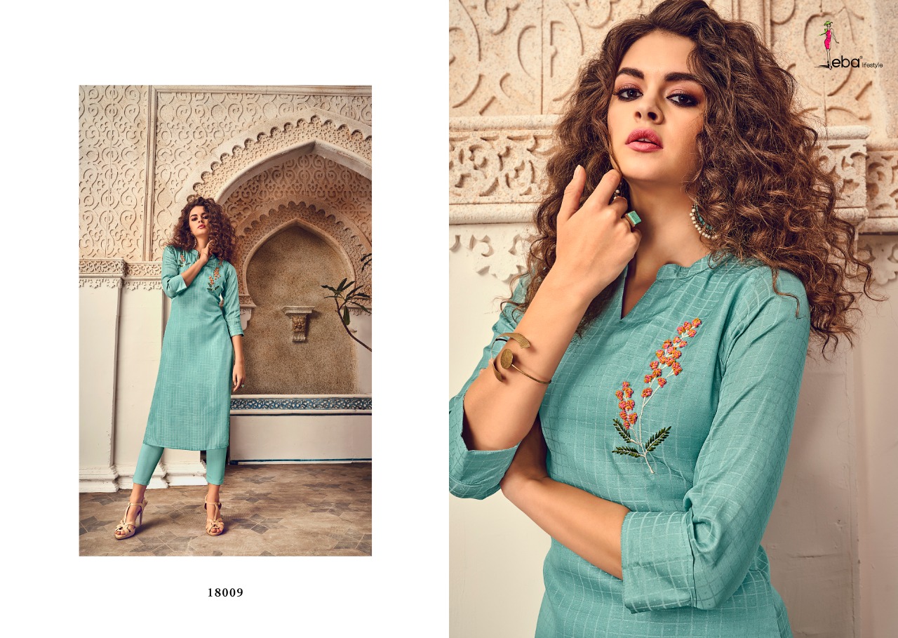 Eba Lifestyle Instagirl Tussar Silk Designer Occasionalwear Kurti Collection