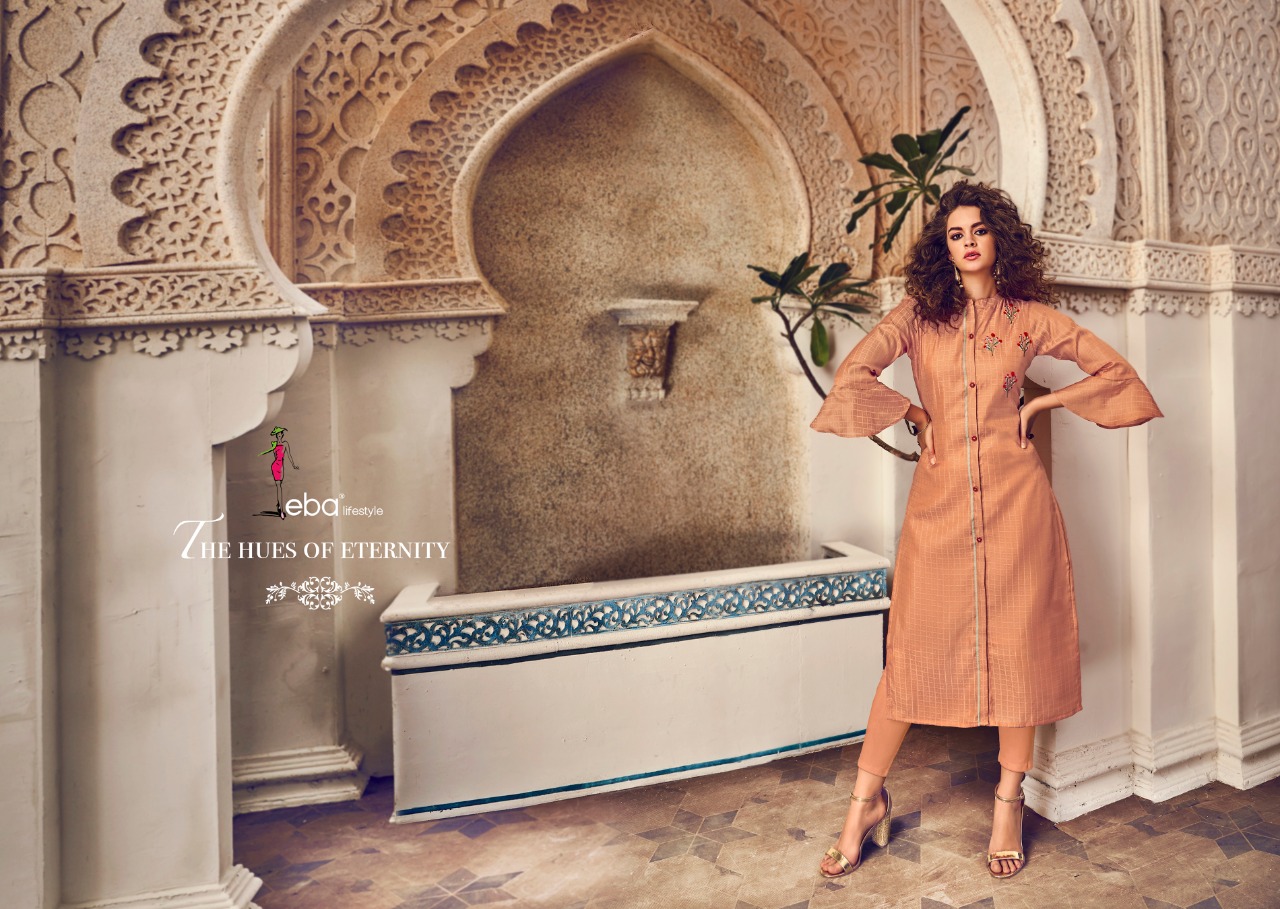 Eba Lifestyle Instagirl Tussar Silk Designer Occasionalwear Kurti Collection