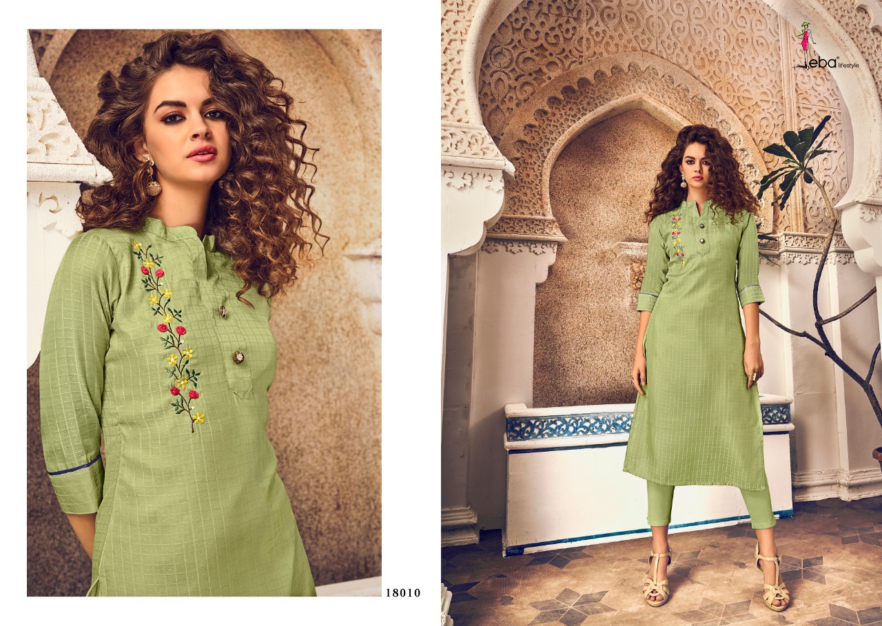 Eba Lifestyle Instagirl Tussar Silk Designer Occasionalwear Kurti Collection
