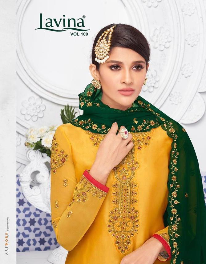 Lavina Vol.100 Designer Wedding Wear Lehenga With Heavy Embroidery