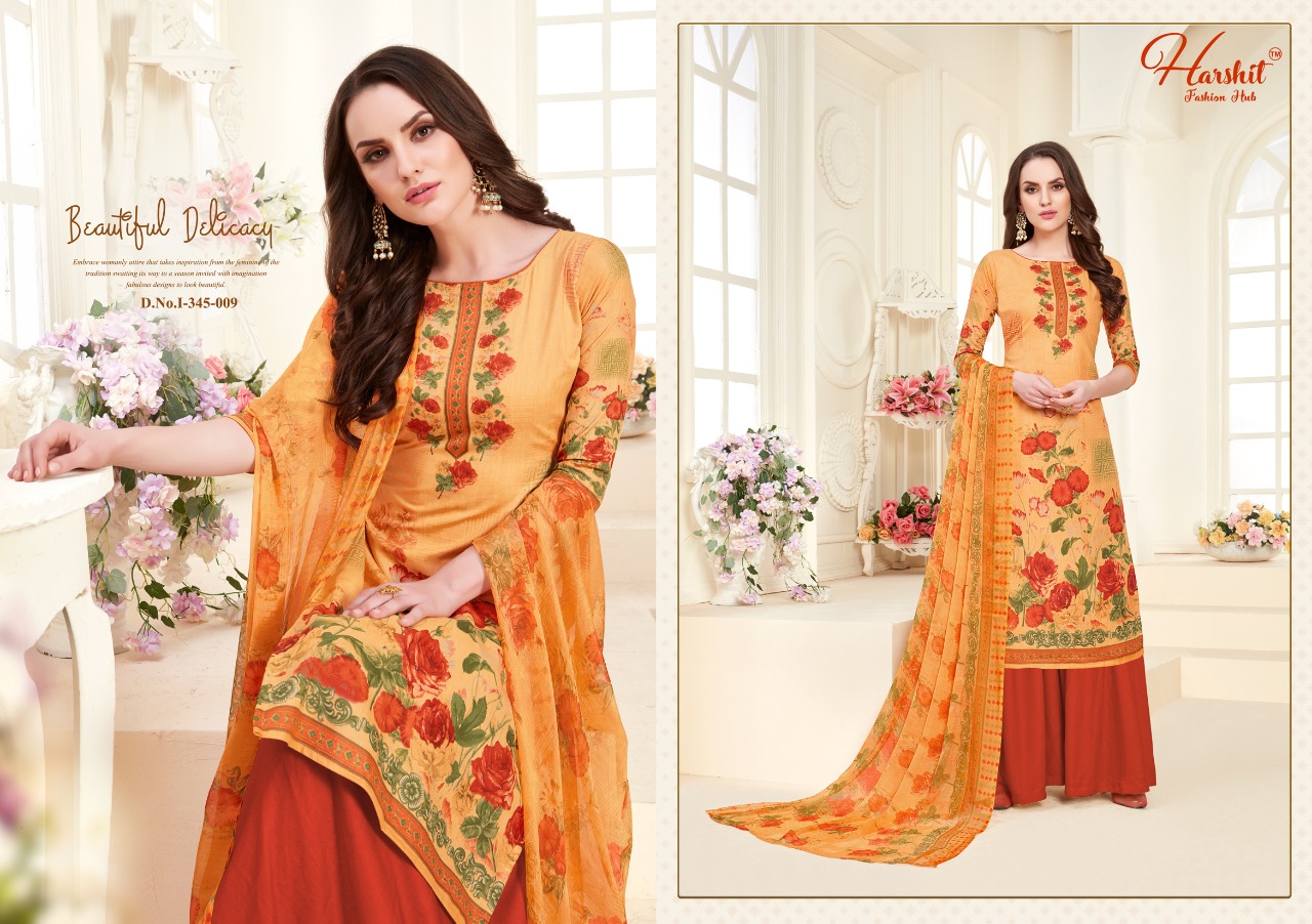 Harshit Fashion Launches Mahira Designer Digital Print Summer Collection Suits