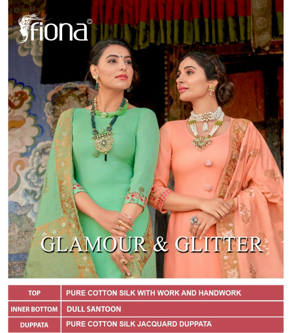 Fiona Launches Glamour & Glitter Festive Wear Embroidered Dress Material Wholesale Price
