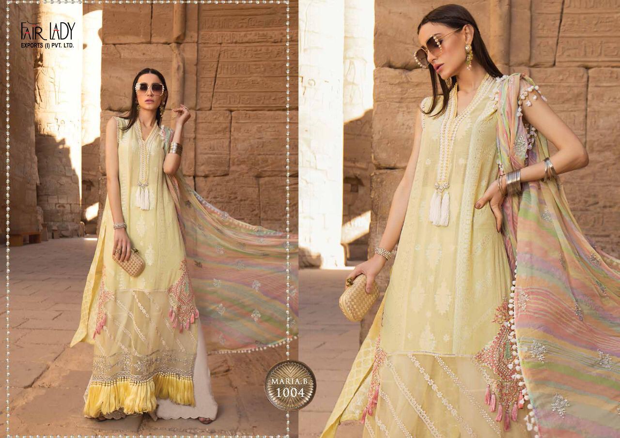 Fairlady Maria B. Premium Hit Design Satin Dress Material In Pakistani Style Online Buy