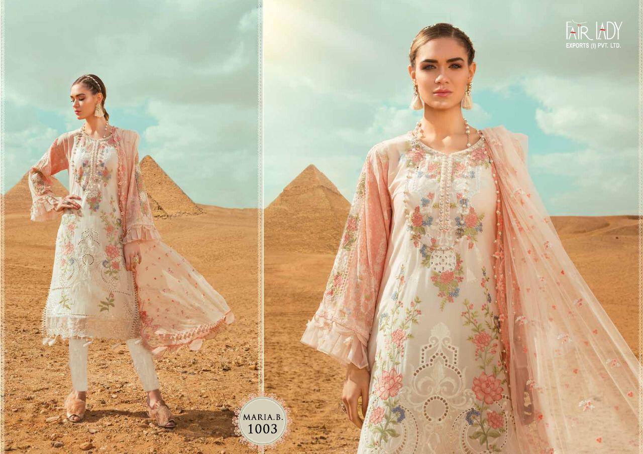 Fairlady Maria B. Premium Hit Design Satin Dress Material In Pakistani Style Online Buy