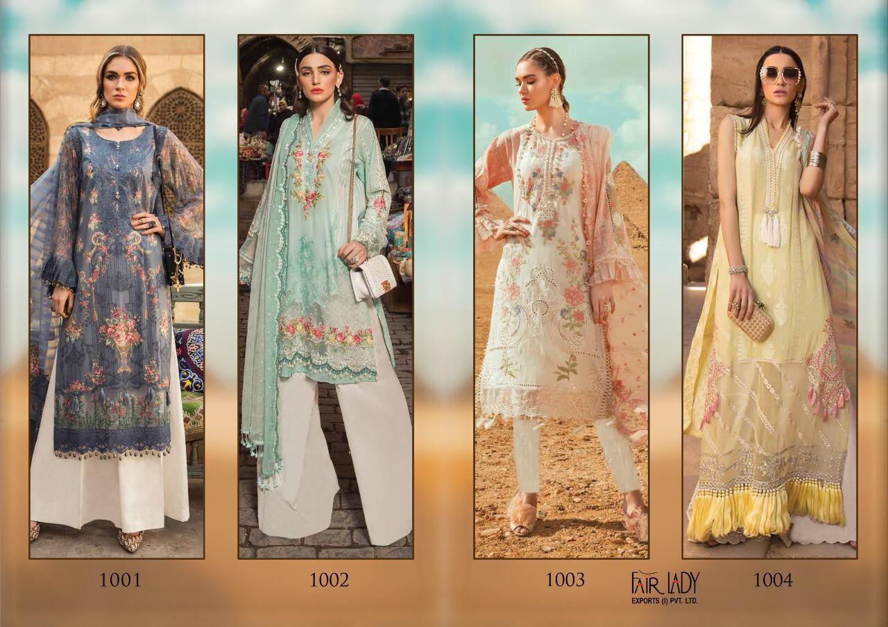 Fairlady Maria B. Premium Hit Design Satin Dress Material In Pakistani Style Online Buy