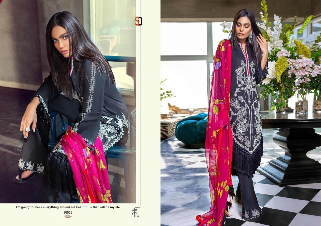 Shradhha Designer Sana Safina Pakistani Jam Cotton 4 Piece Catlog Wholesale Dealer