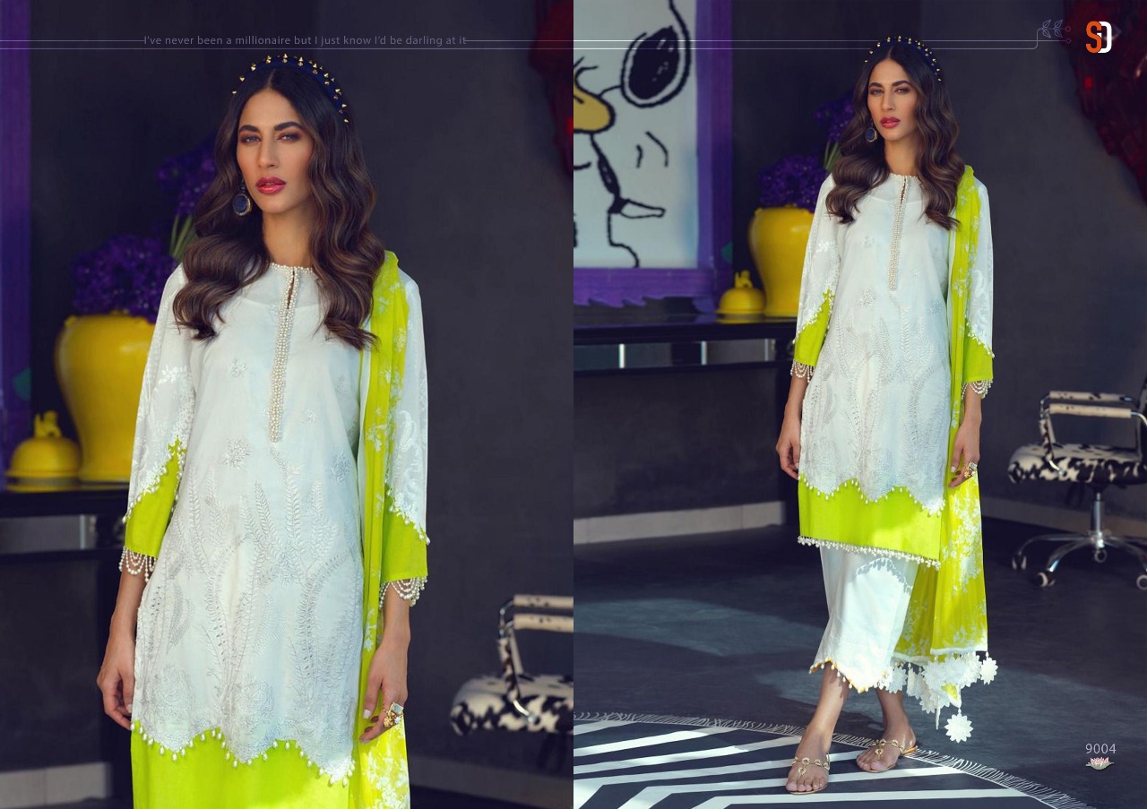 Shradhha Designer Sana Safina Pakistani Jam Cotton 4 Piece Catlog Wholesale Dealer