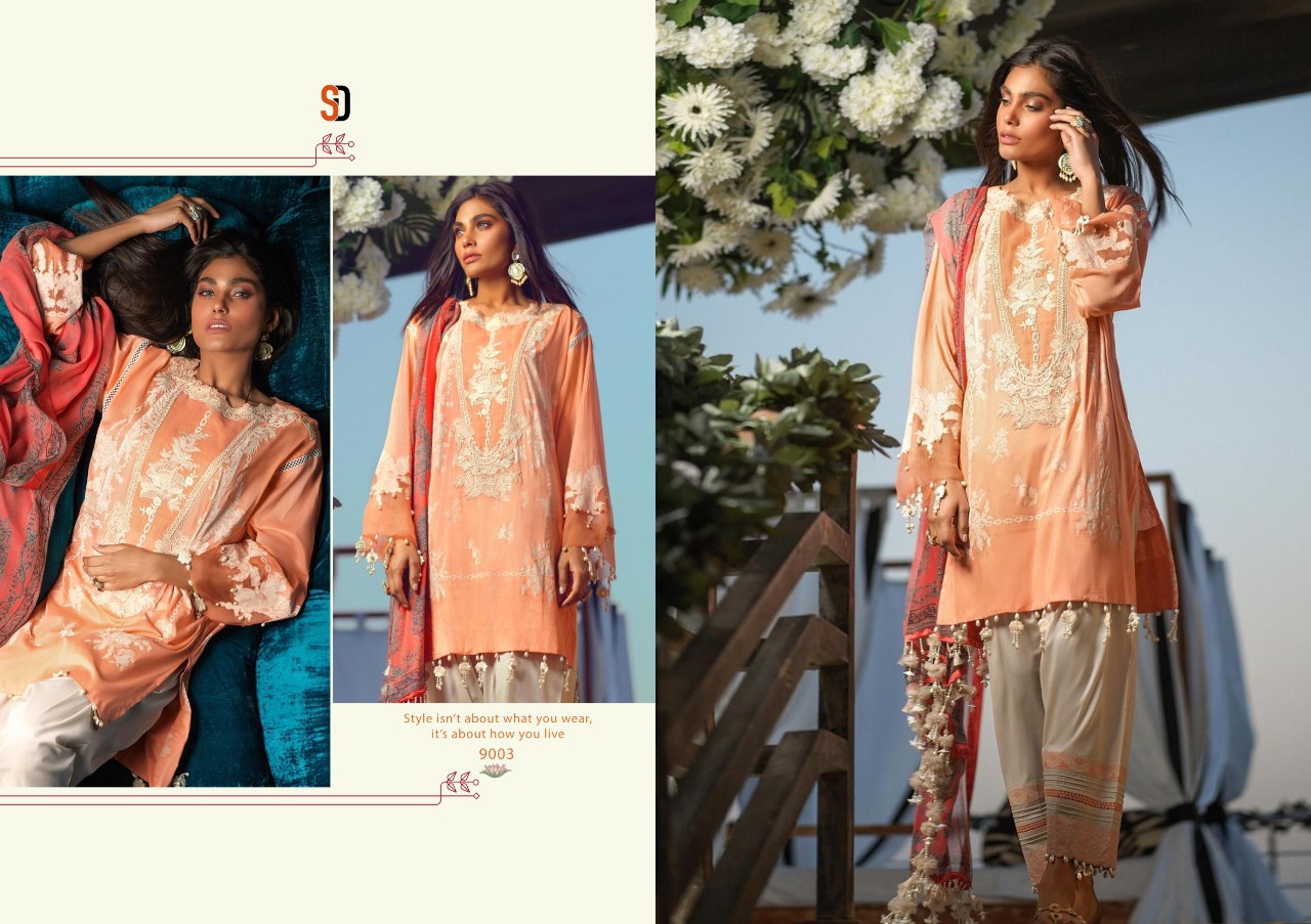 Shradhha Designer Sana Safina Pakistani Jam Cotton 4 Piece Catlog Wholesale Dealer