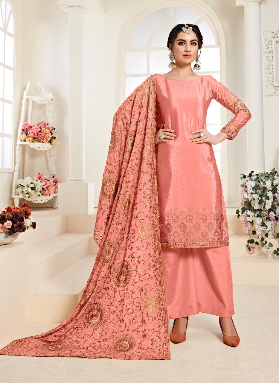 Alizeh Official Brings Zaida Vol.3 Premium Chinon Dress Material With Embroidery