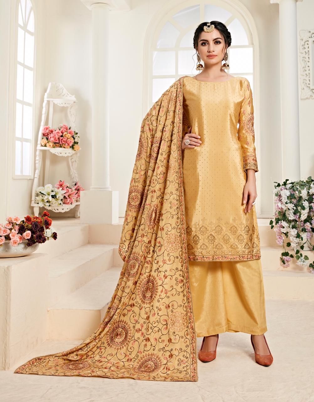 Alizeh Official Brings Zaida Vol.3 Premium Chinon Dress Material With Embroidery