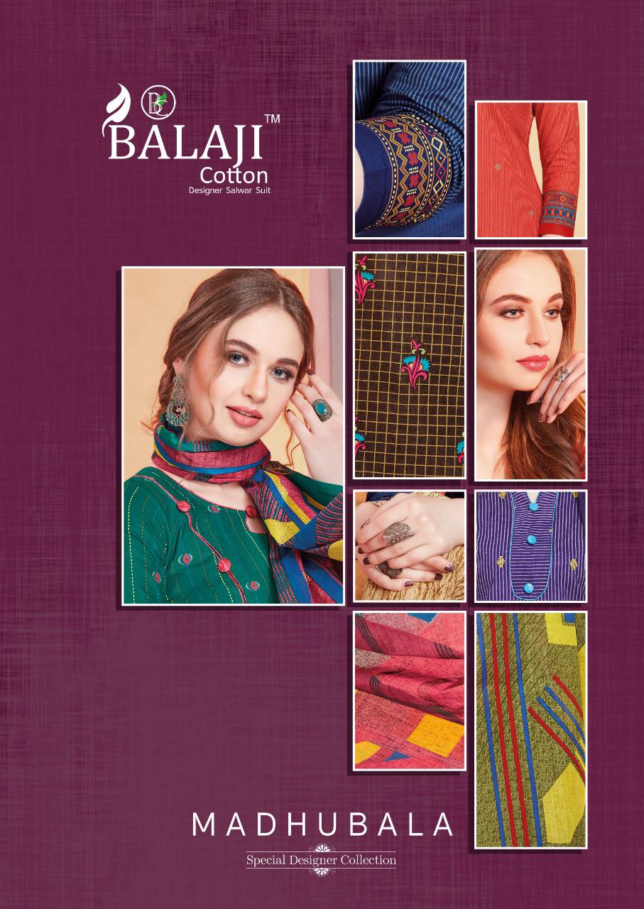 Balaji Madhubala Cotto Dupatta Dress Material Wholesale Rate In Surat Dealer India