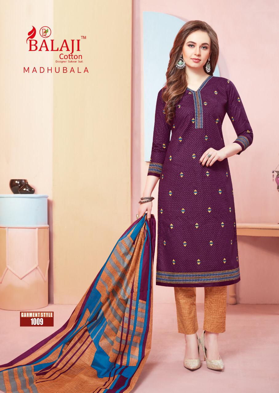 Balaji Madhubala Cotto Dupatta Dress Material Wholesale Rate In Surat Dealer India