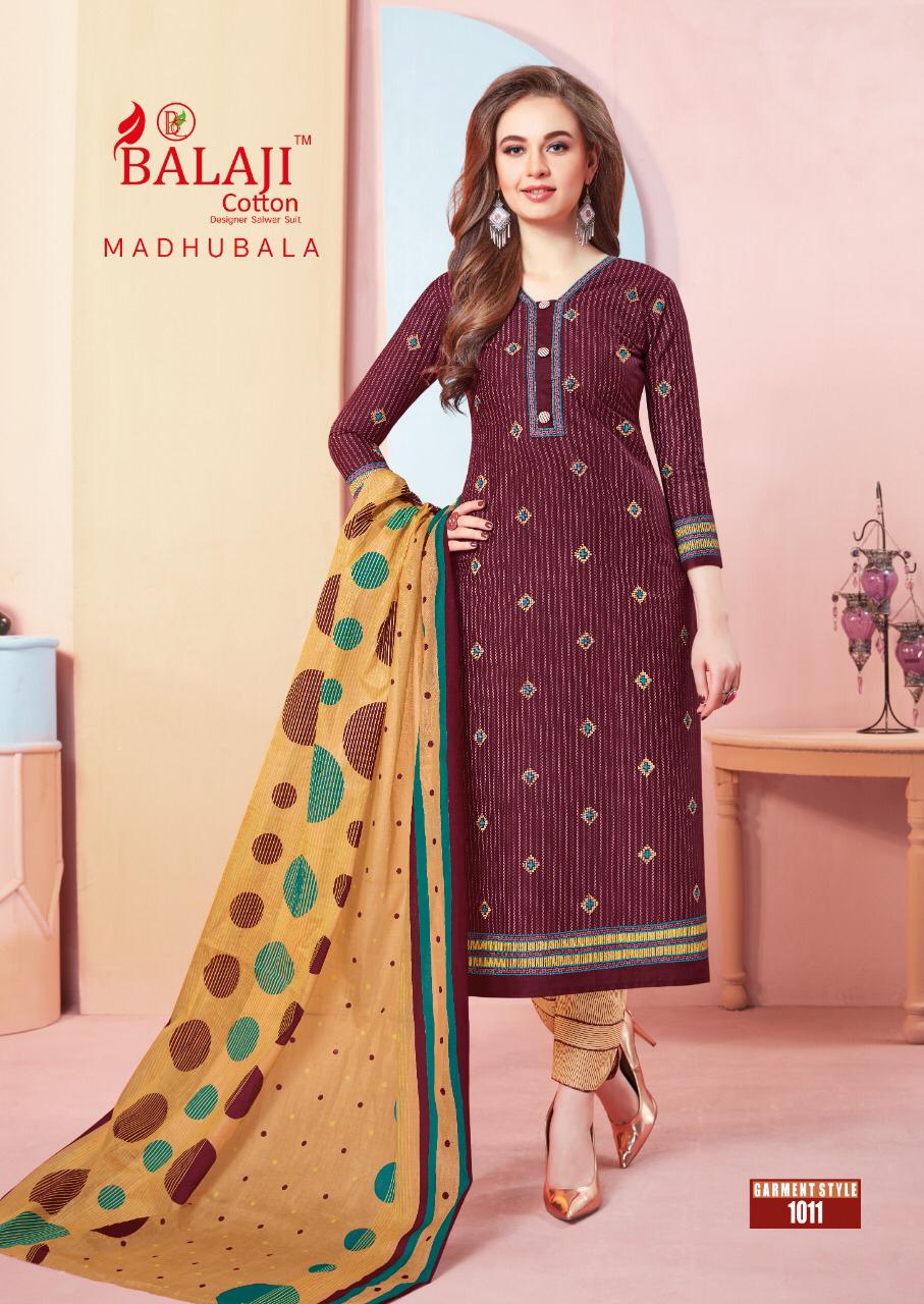 Balaji Madhubala Cotto Dupatta Dress Material Wholesale Rate In Surat Dealer India