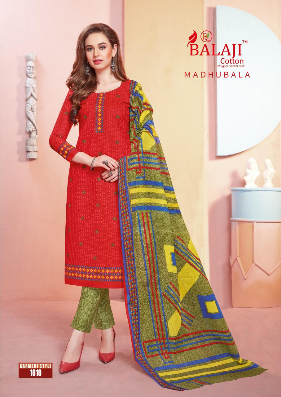 Balaji Madhubala Cotto Dupatta Dress Material Wholesale Rate In Surat Dealer India