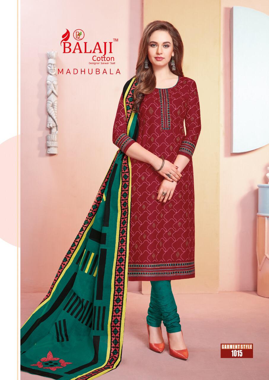 Balaji Madhubala Cotto Dupatta Dress Material Wholesale Rate In Surat Dealer India
