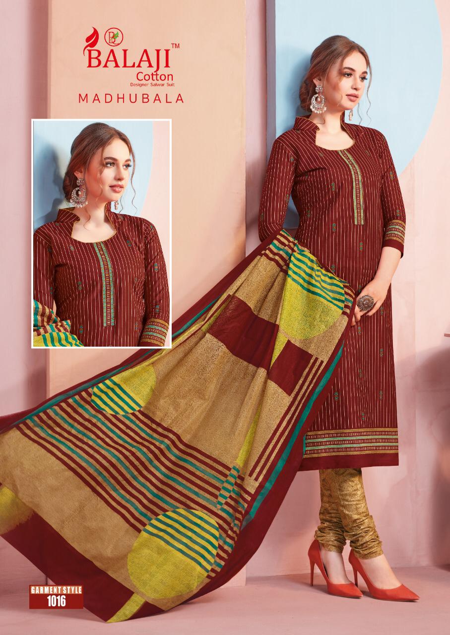 Balaji Madhubala Cotto Dupatta Dress Material Wholesale Rate In Surat Dealer India