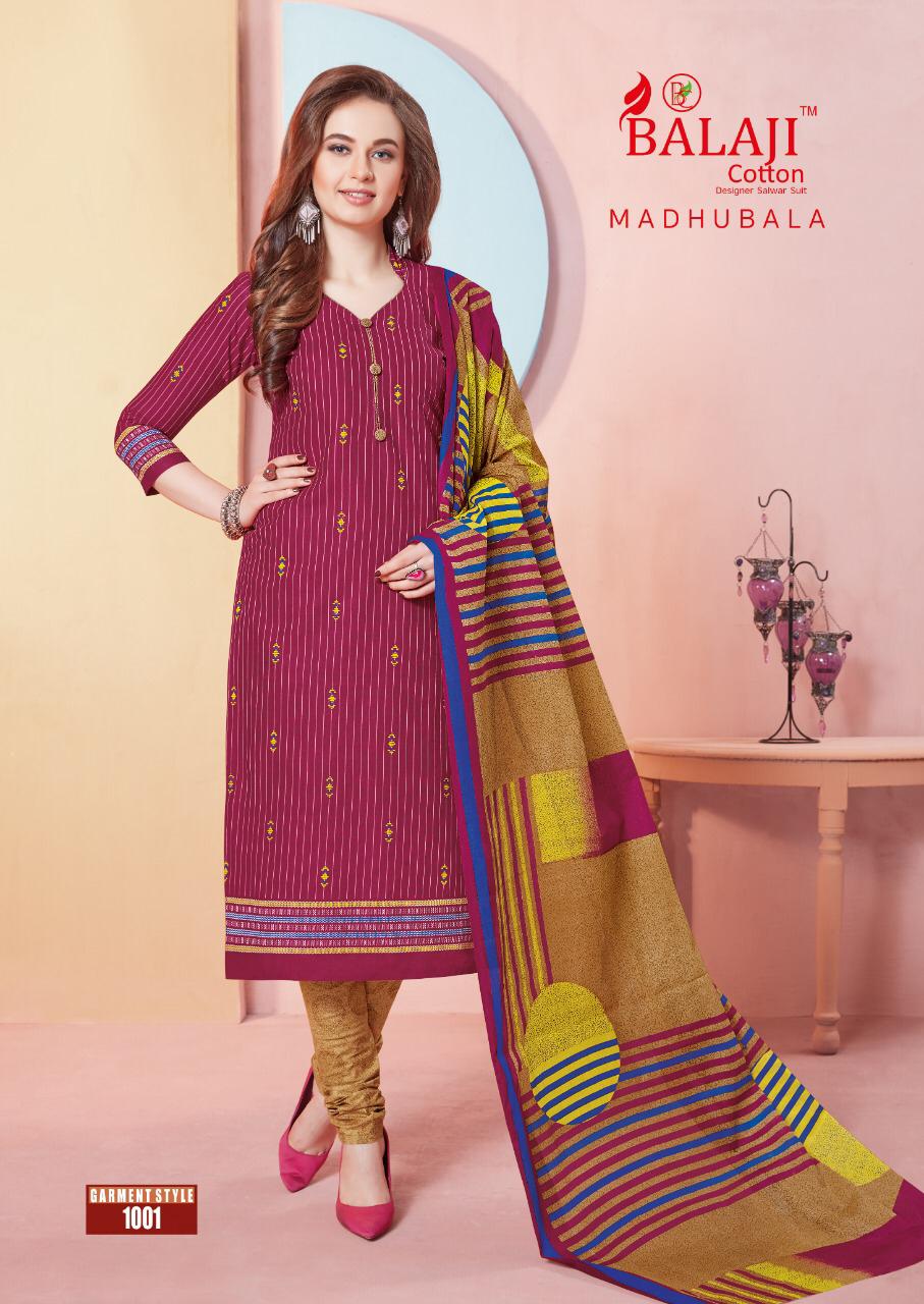 Balaji Madhubala Cotto Dupatta Dress Material Wholesale Rate In Surat Dealer India