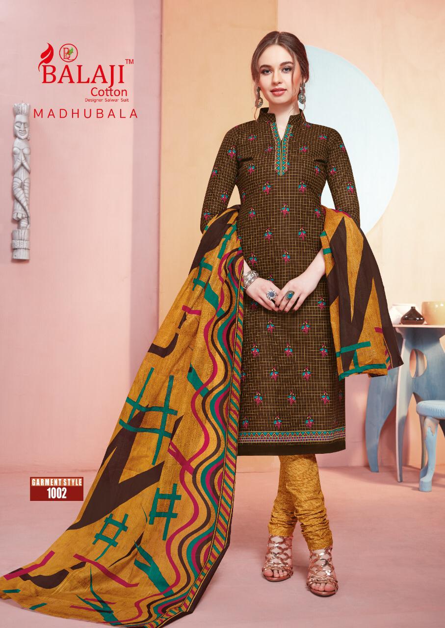 Balaji Madhubala Cotto Dupatta Dress Material Wholesale Rate In Surat Dealer India