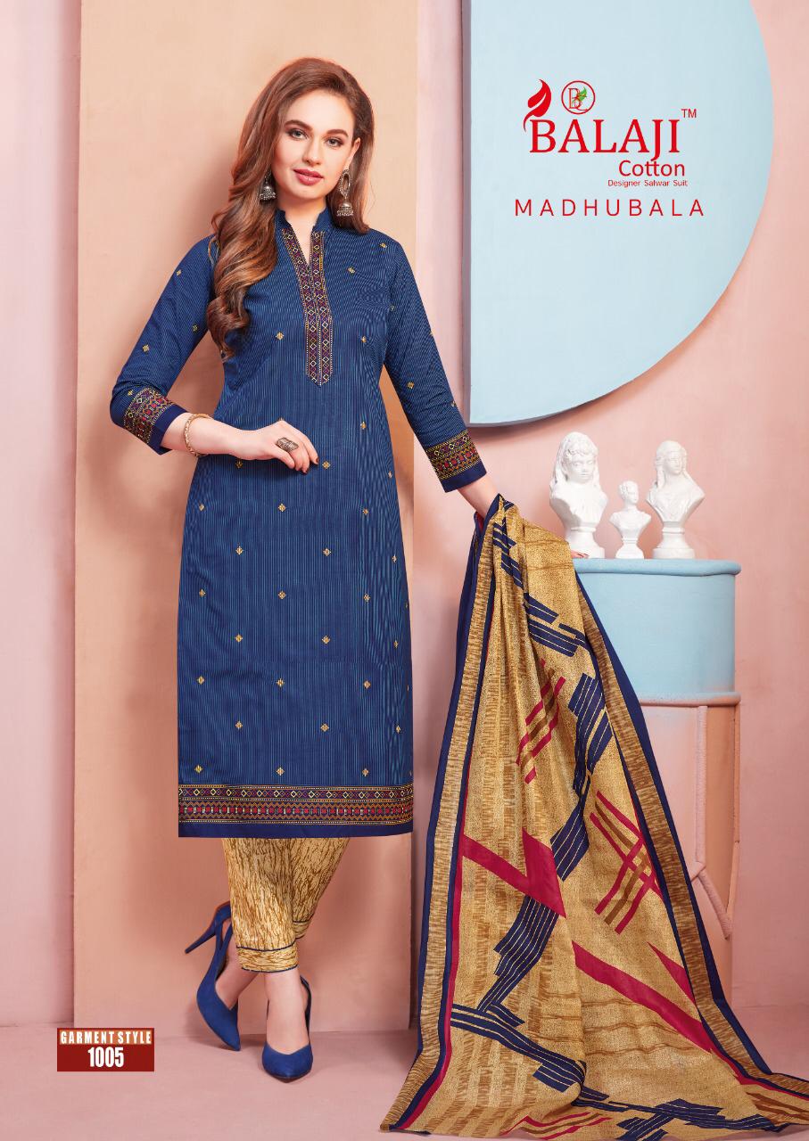 Balaji Madhubala Cotto Dupatta Dress Material Wholesale Rate In Surat Dealer India