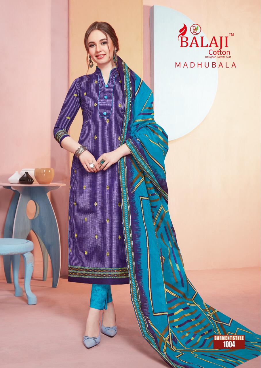 Balaji Madhubala Cotto Dupatta Dress Material Wholesale Rate In Surat Dealer India
