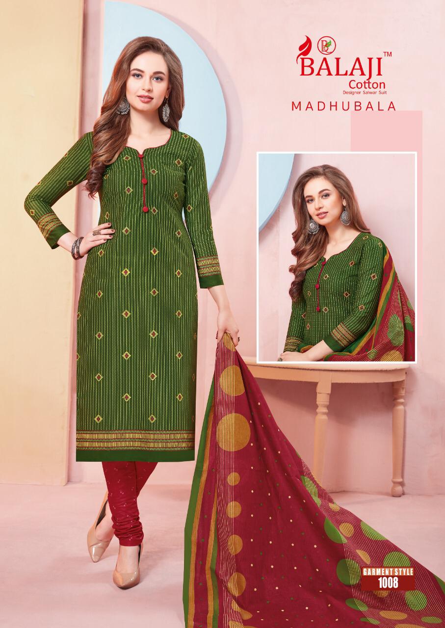 Balaji Madhubala Cotto Dupatta Dress Material Wholesale Rate In Surat Dealer India