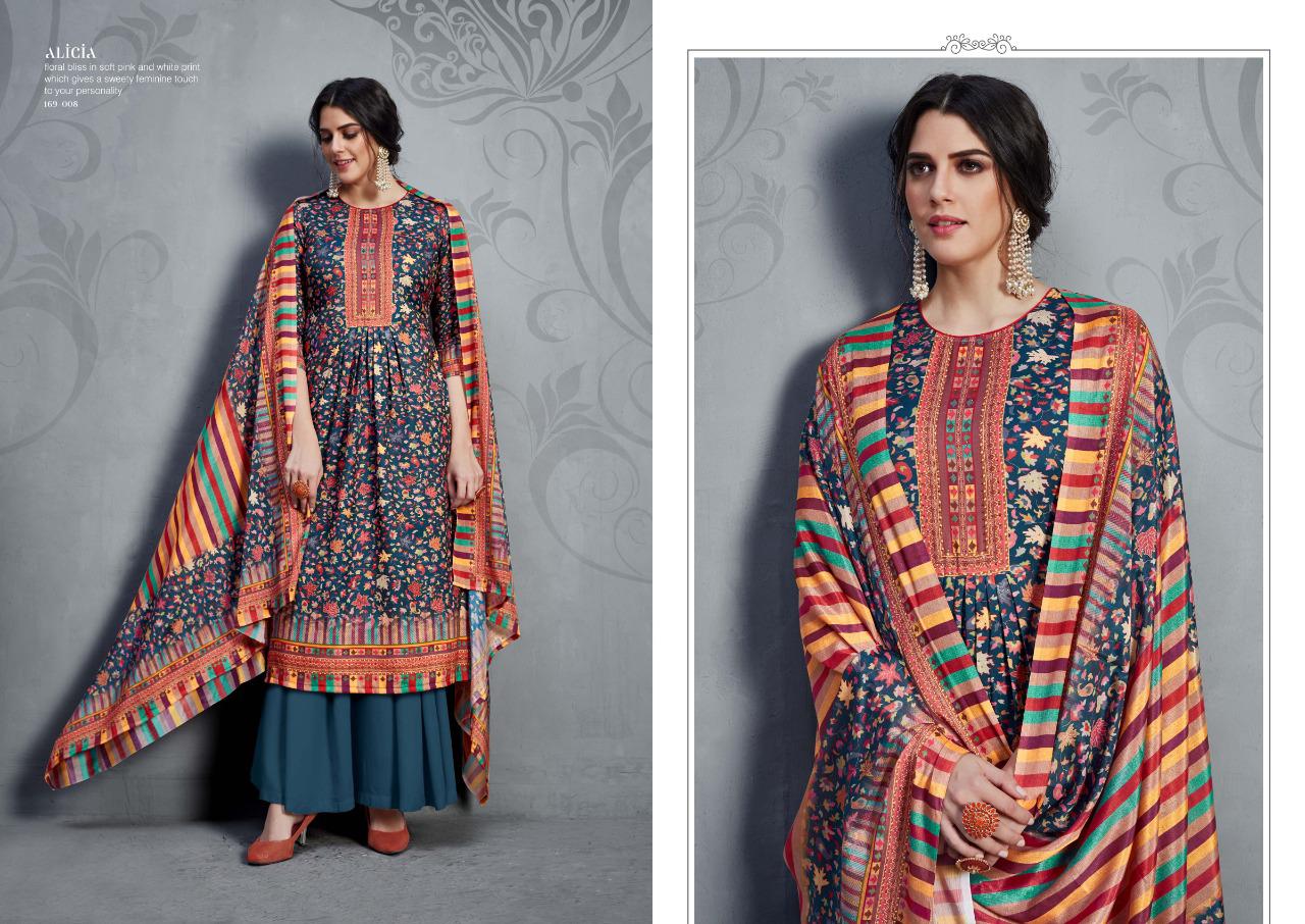 Sargam Prints Presents Alicia Jaam Silk Fabric With Digital Print Work Salwar Suit Wholesale Dealer