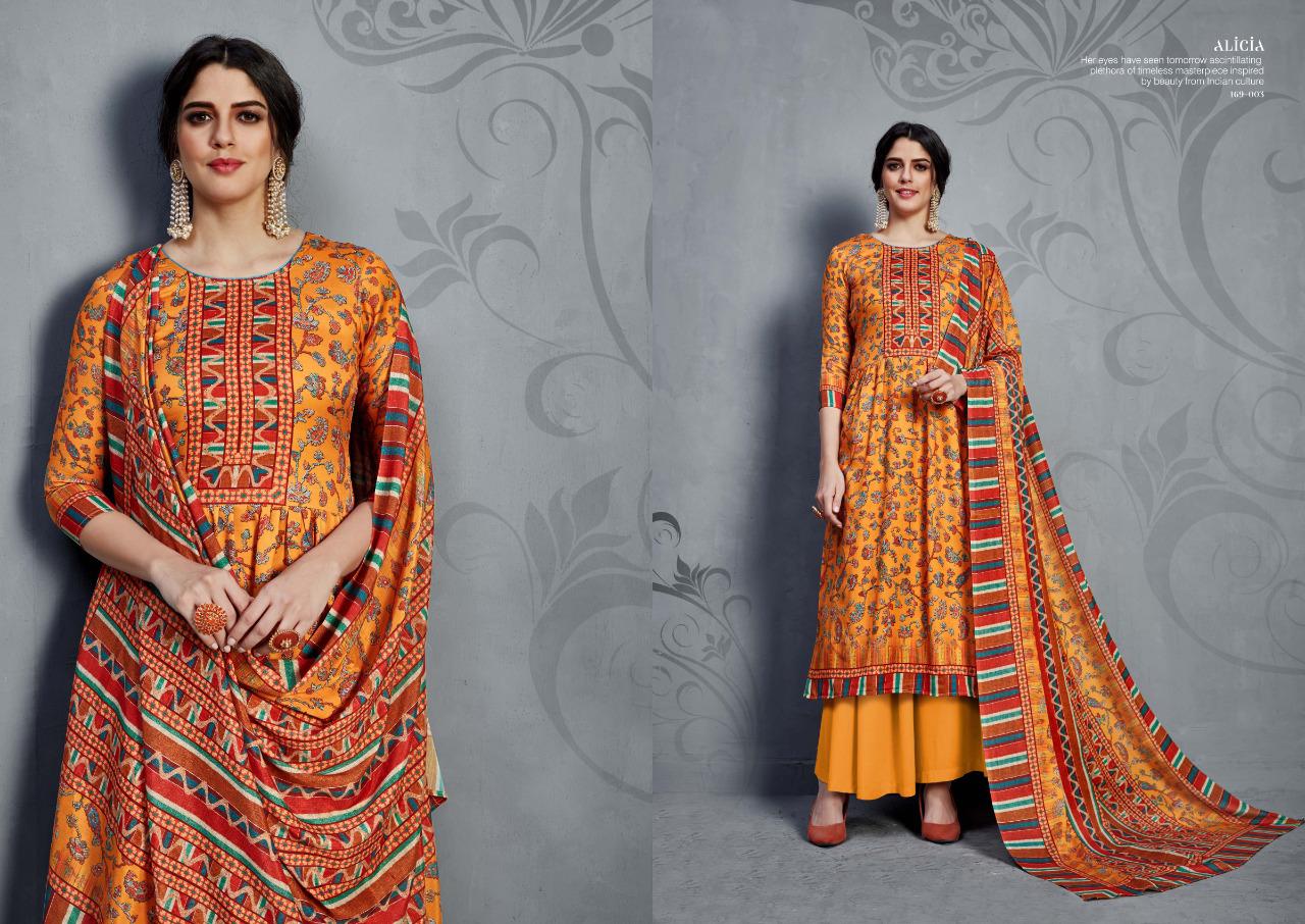 Sargam Prints Presents Alicia Jaam Silk Fabric With Digital Print Work Salwar Suit Wholesale Dealer