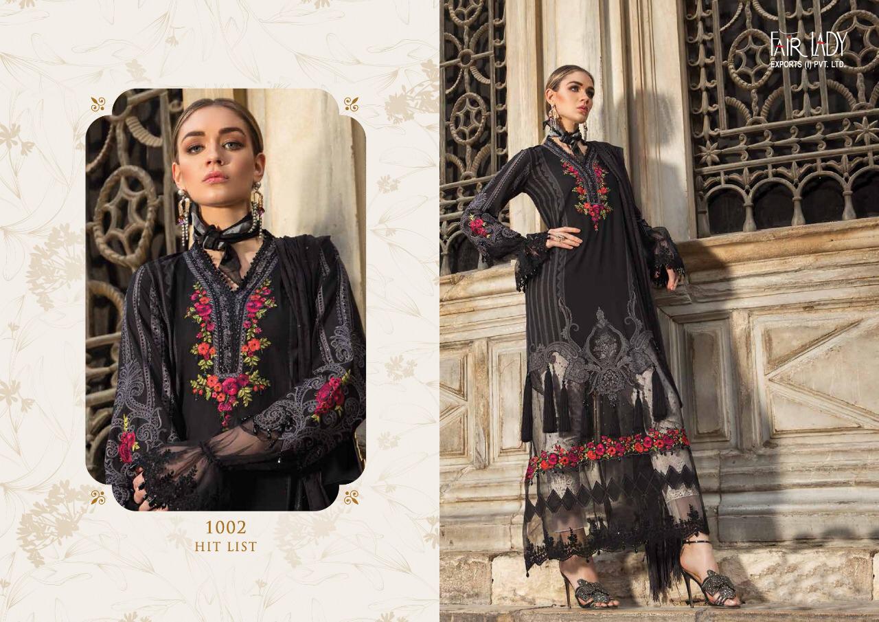 Fairlady Presents Maria B Lawn Vol 2 Jamsatin With Digital Print Salwar Suit Wholesale Dealer