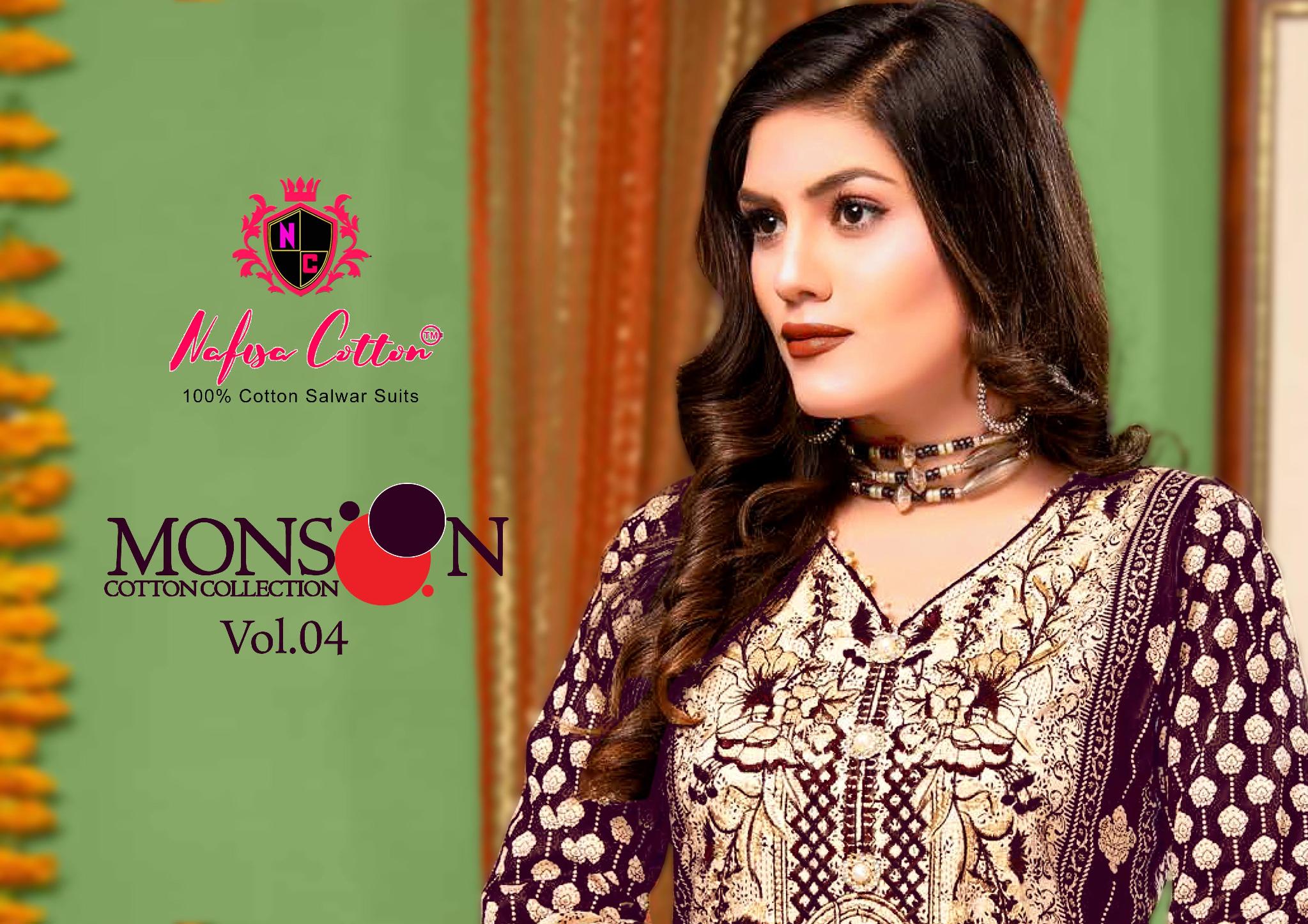 Nafisha Cotton Mansson Cotton Collection Vol 4 Special Pakistani Suit Wholesale Dealer