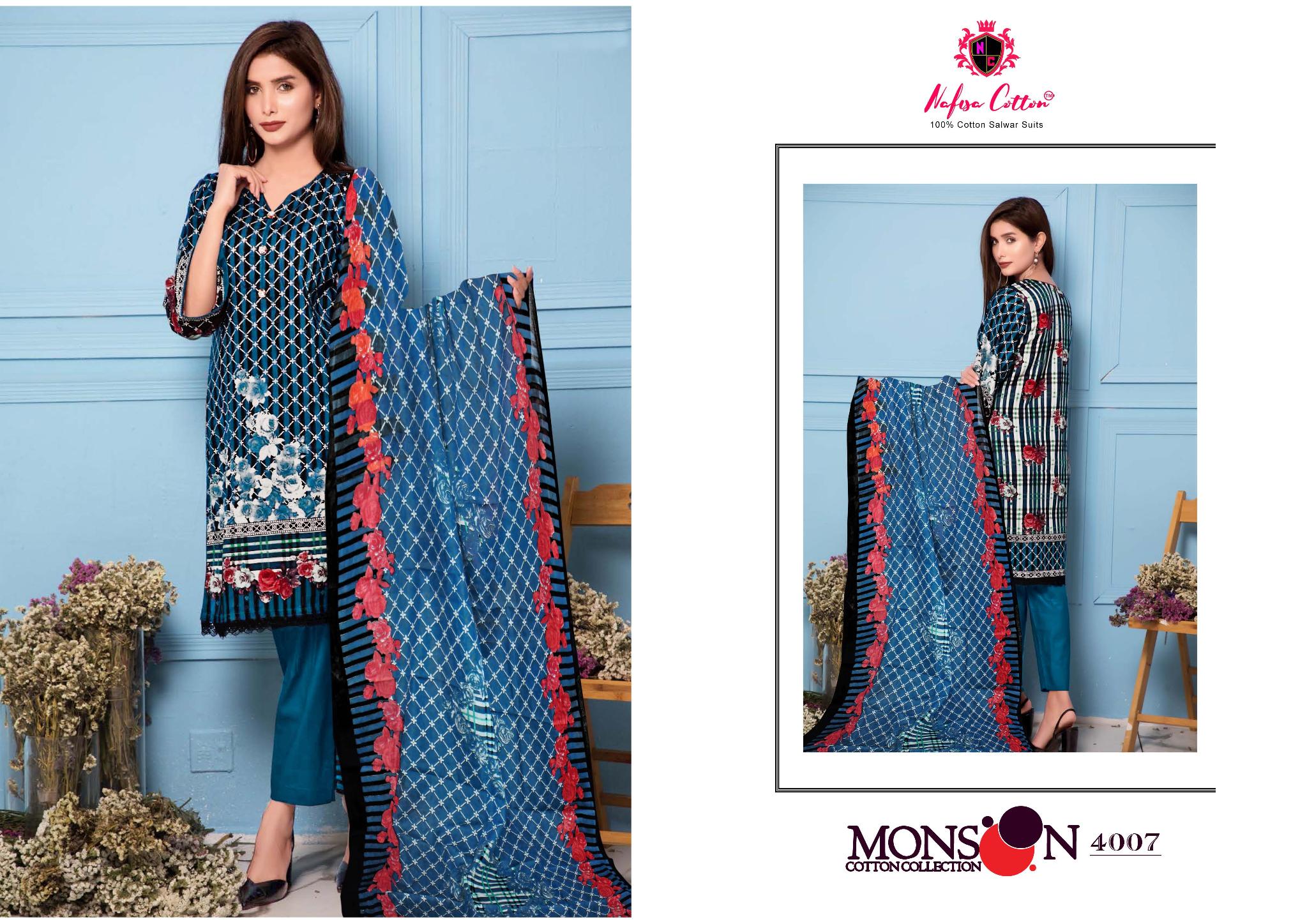 Nafisha Cotton Mansson Cotton Collection Vol 4 Special Pakistani Suit Wholesale Dealer
