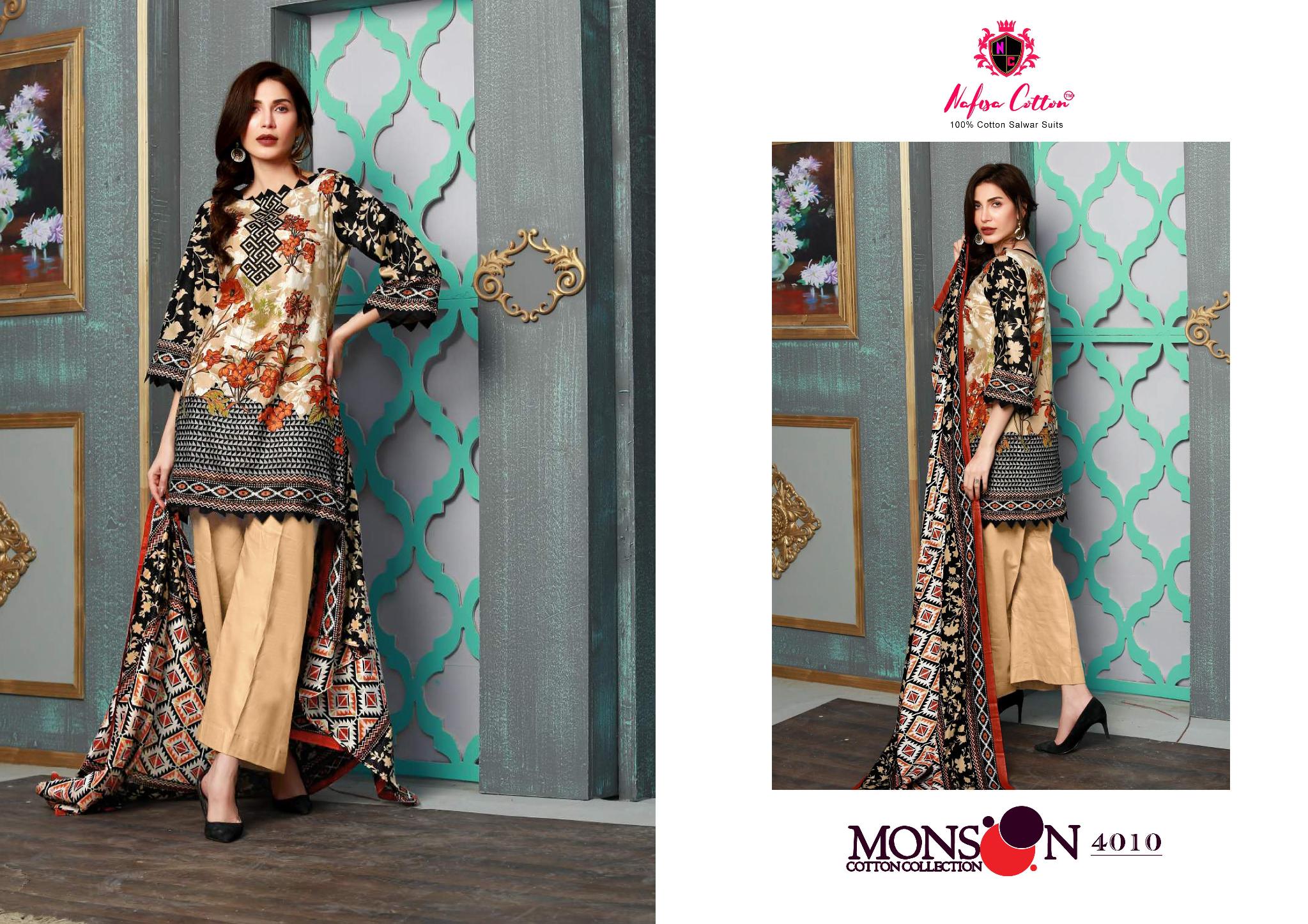 Nafisha Cotton Mansson Cotton Collection Vol 4 Special Pakistani Suit Wholesale Dealer