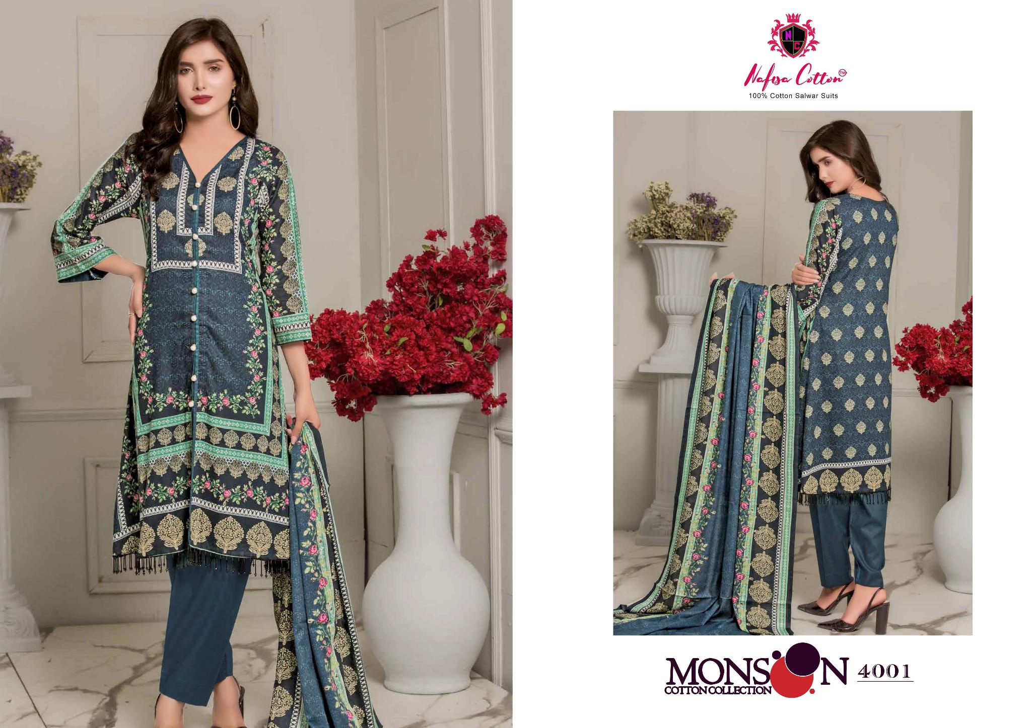 Nafisha Cotton Mansson Cotton Collection Vol 4 Special Pakistani Suit Wholesale Dealer
