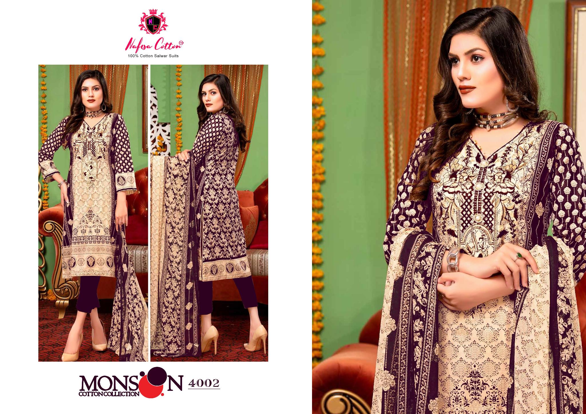Nafisha Cotton Mansson Cotton Collection Vol 4 Special Pakistani Suit Wholesale Dealer