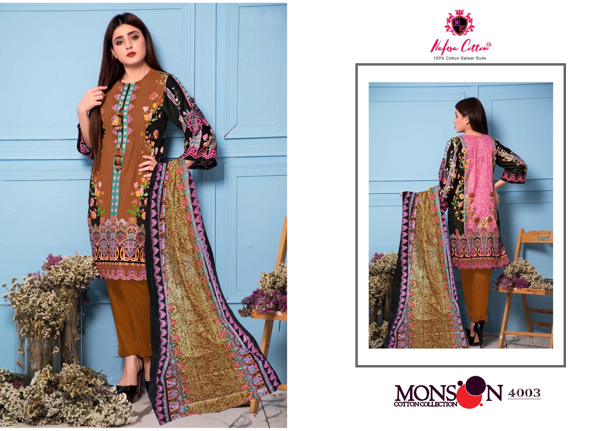 Nafisha Cotton Mansson Cotton Collection Vol 4 Special Pakistani Suit Wholesale Dealer