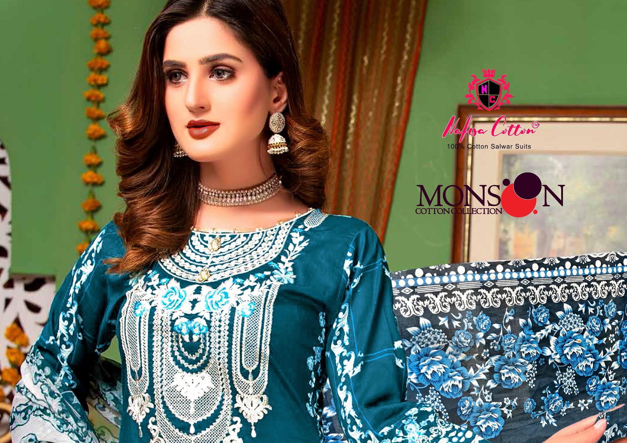 Nafisha Cotton Mansson Cotton Collection Vol 4 Special Pakistani Suit Wholesale Dealer