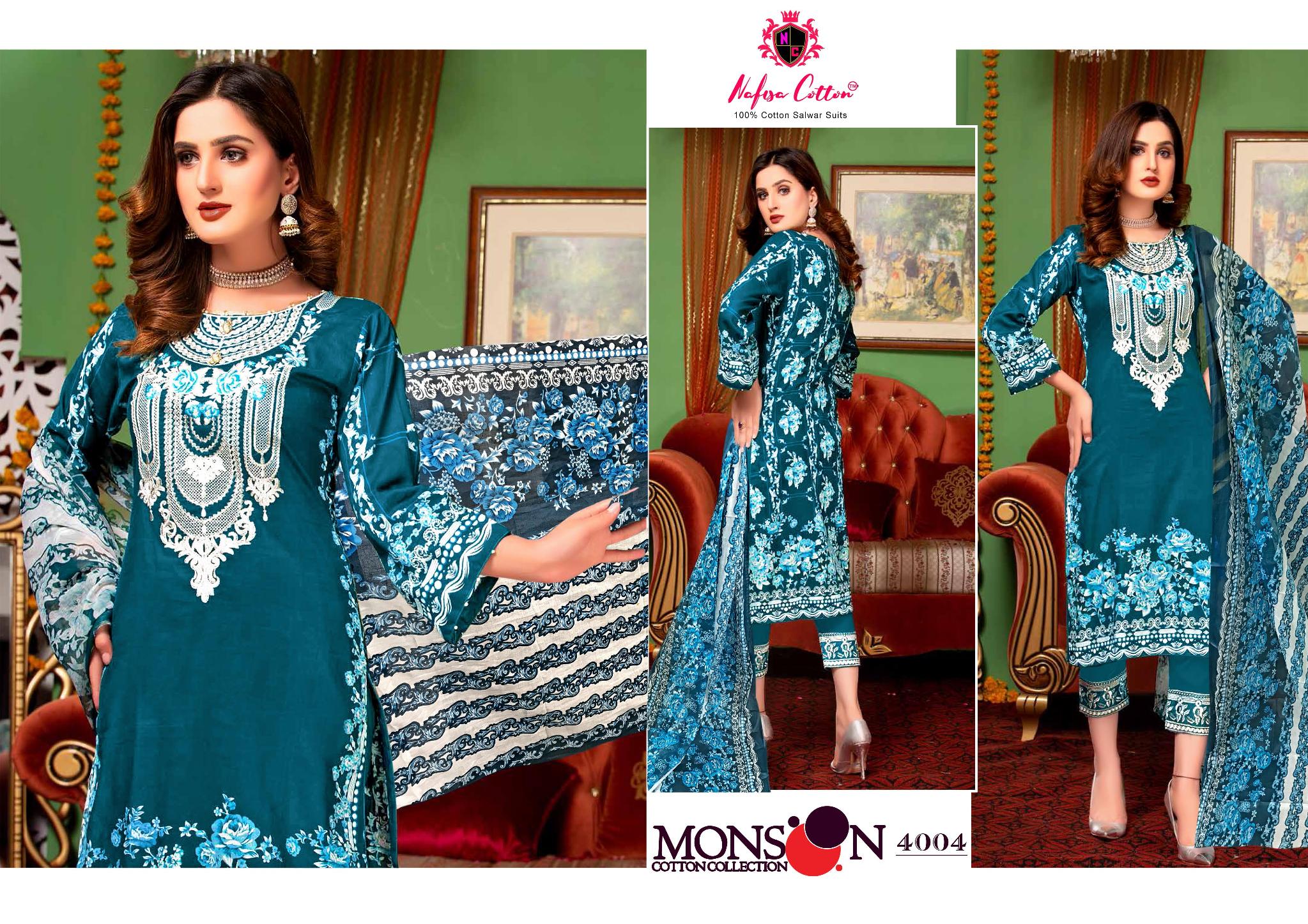 Nafisha Cotton Mansson Cotton Collection Vol 4 Special Pakistani Suit Wholesale Dealer