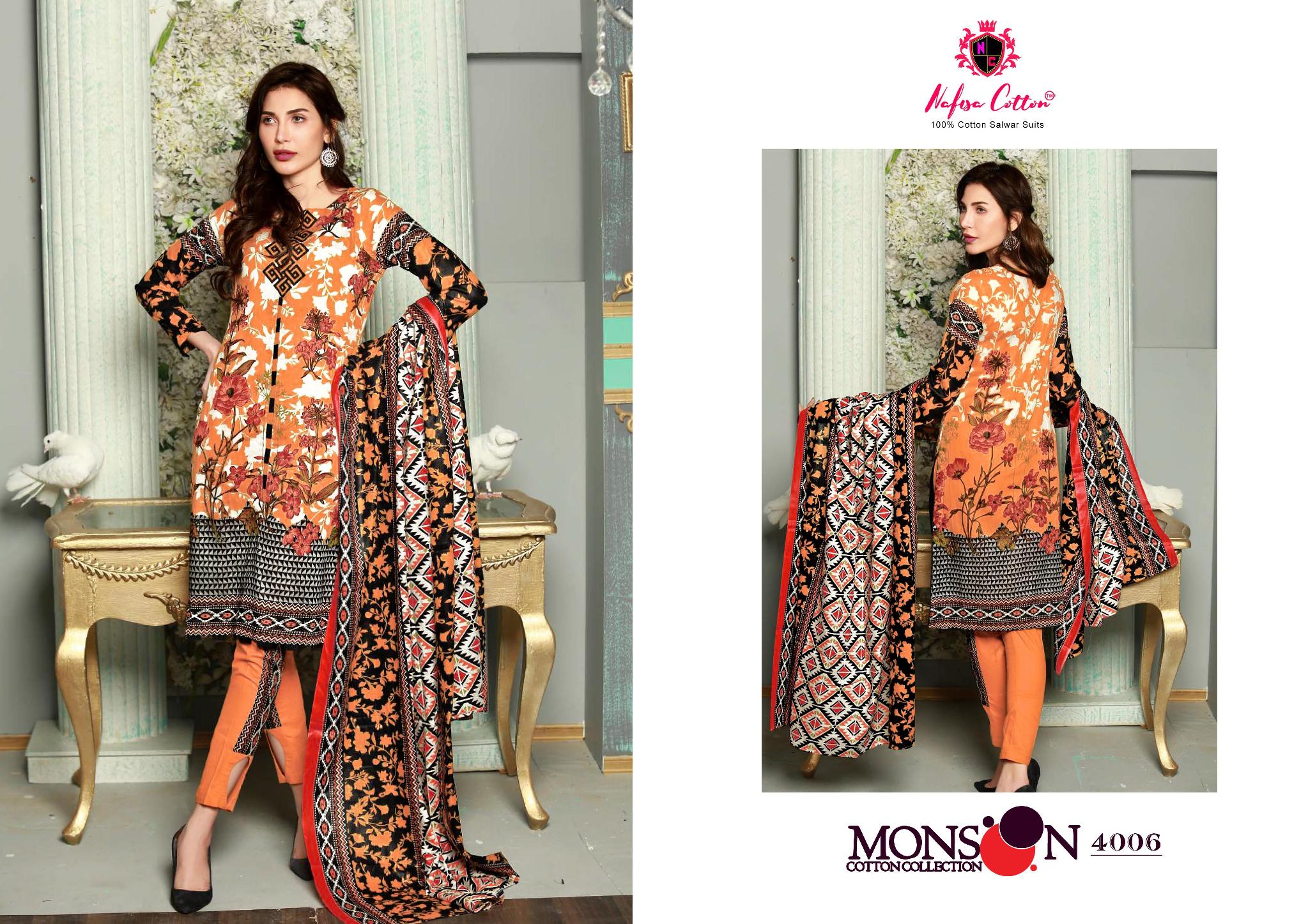Nafisha Cotton Mansson Cotton Collection Vol 4 Special Pakistani Suit Wholesale Dealer