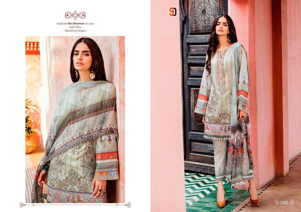 Shraddha Designer Presents Marjjan Lawn Collection 19 Pure Cotton Fabric With Heavy Patch Work Salwar Suit Pakistani Suit