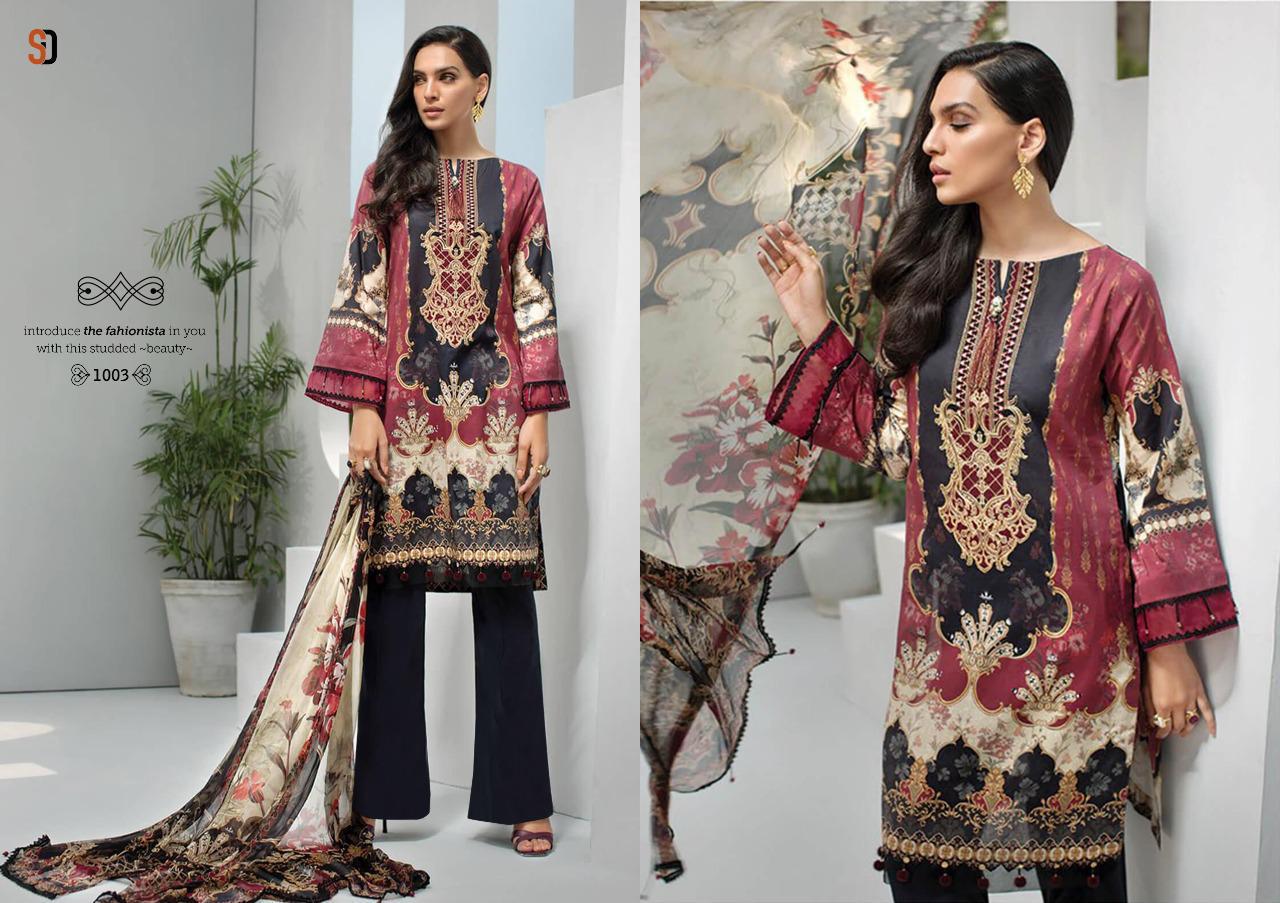 Shraddha Designer Presents Marjjan Lawn Collection 19 Pure Cotton Fabric With Heavy Patch Work Salwar Suit Pakistani Suit