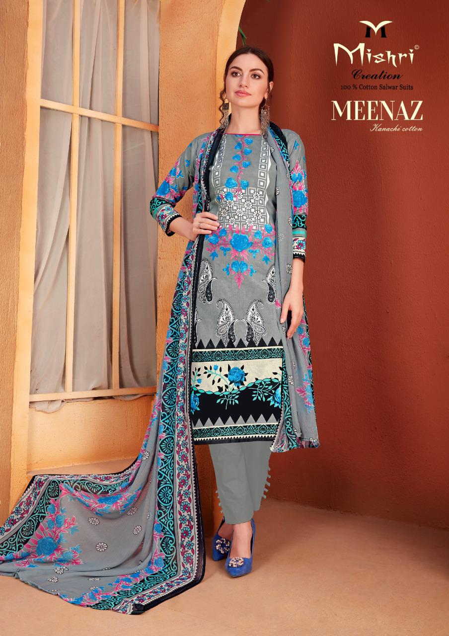 Mishri Meenaz Vol 4 Cotton Fabric Unstitched Dress Materilas Wholesale Dealer