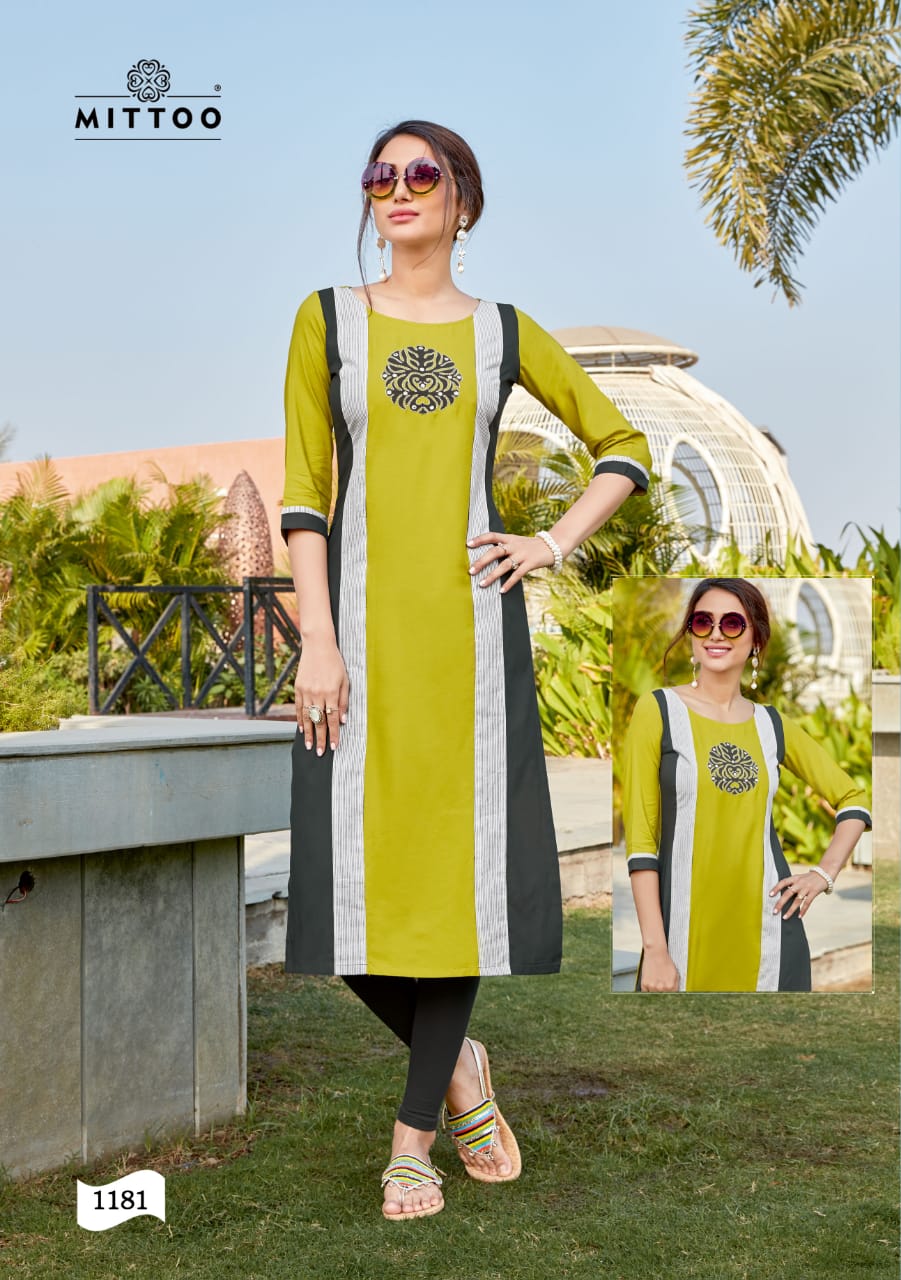 Mittoo Presents Palak Vol 20 Heavy Rayon Fabric Fancy Waer Kurti Wholesale Dealer At Surat