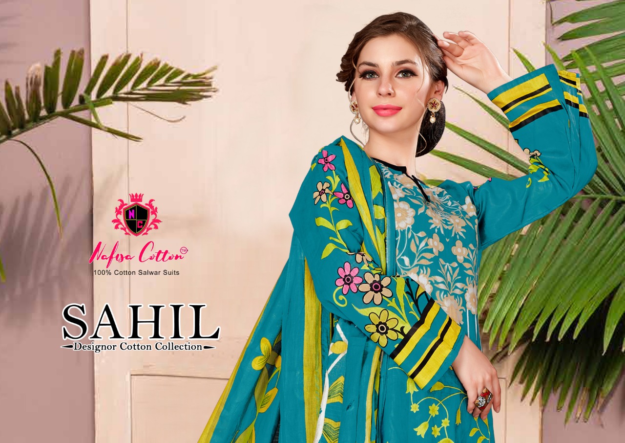 Nafisa Cotton Sahil Vol 4 Cotton Fabric Salwar Suit Wholesale Dealer