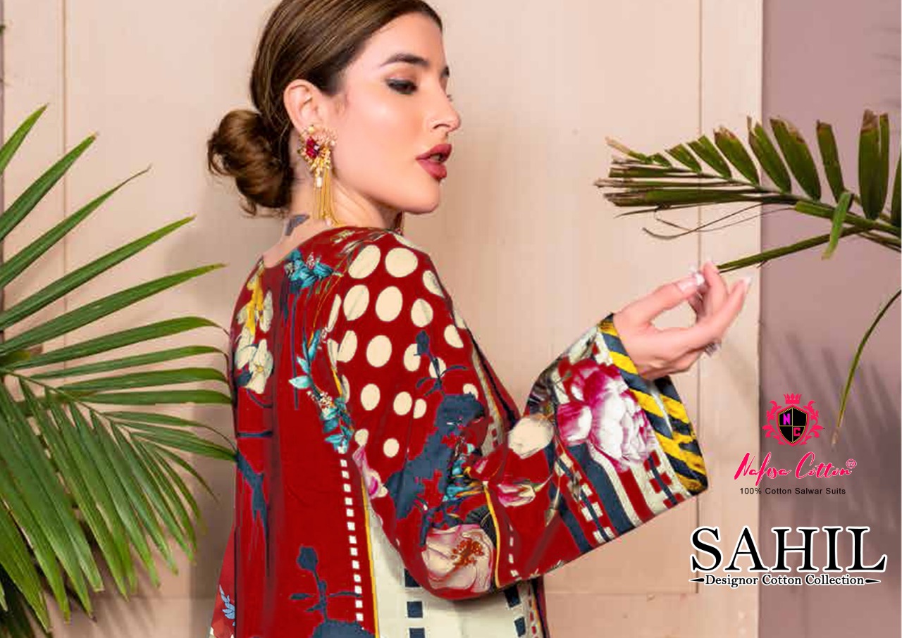 Nafisa Cotton Sahil Vol 4 Cotton Fabric Salwar Suit Wholesale Dealer