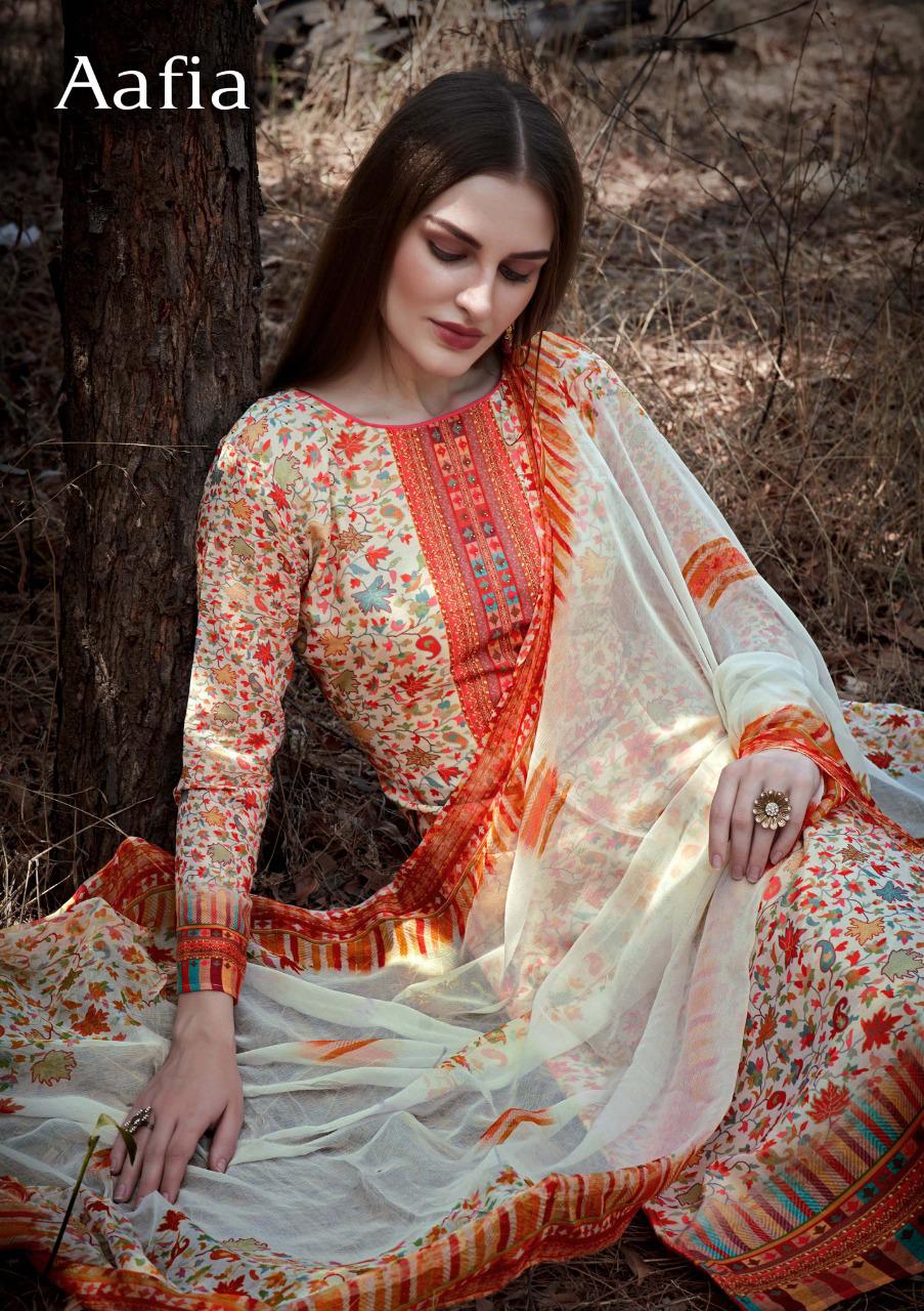 Sargam Prints Presents Aafia Muslin Cotton Fabric With Digital Prints Salwar Suit Wholesale Dealer At Surat