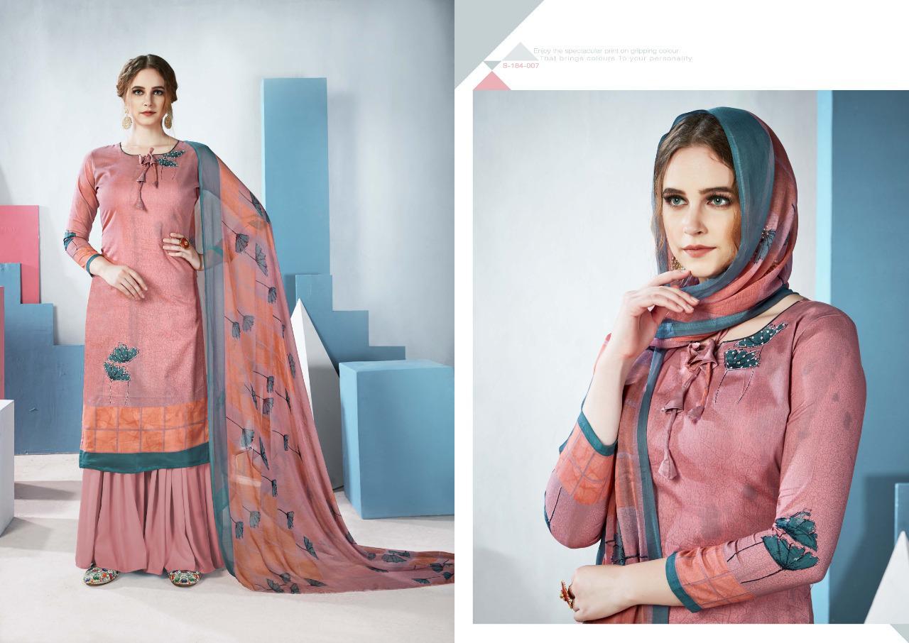 Sargam Prints Launches Mishkaa Cambric Fabric With Handwork Salwar Suit