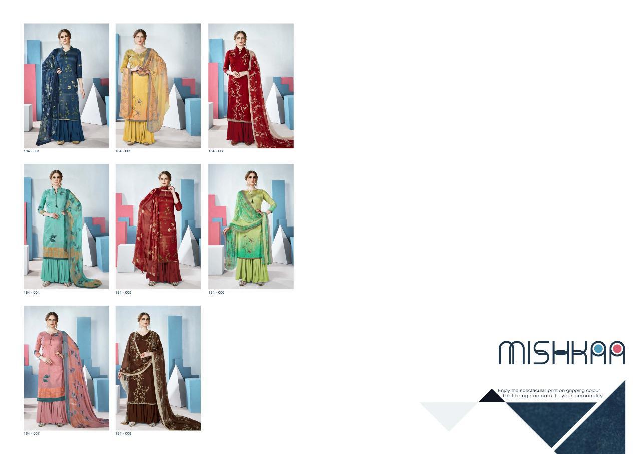 Sargam Prints Launches Mishkaa Cambric Fabric With Handwork Salwar Suit