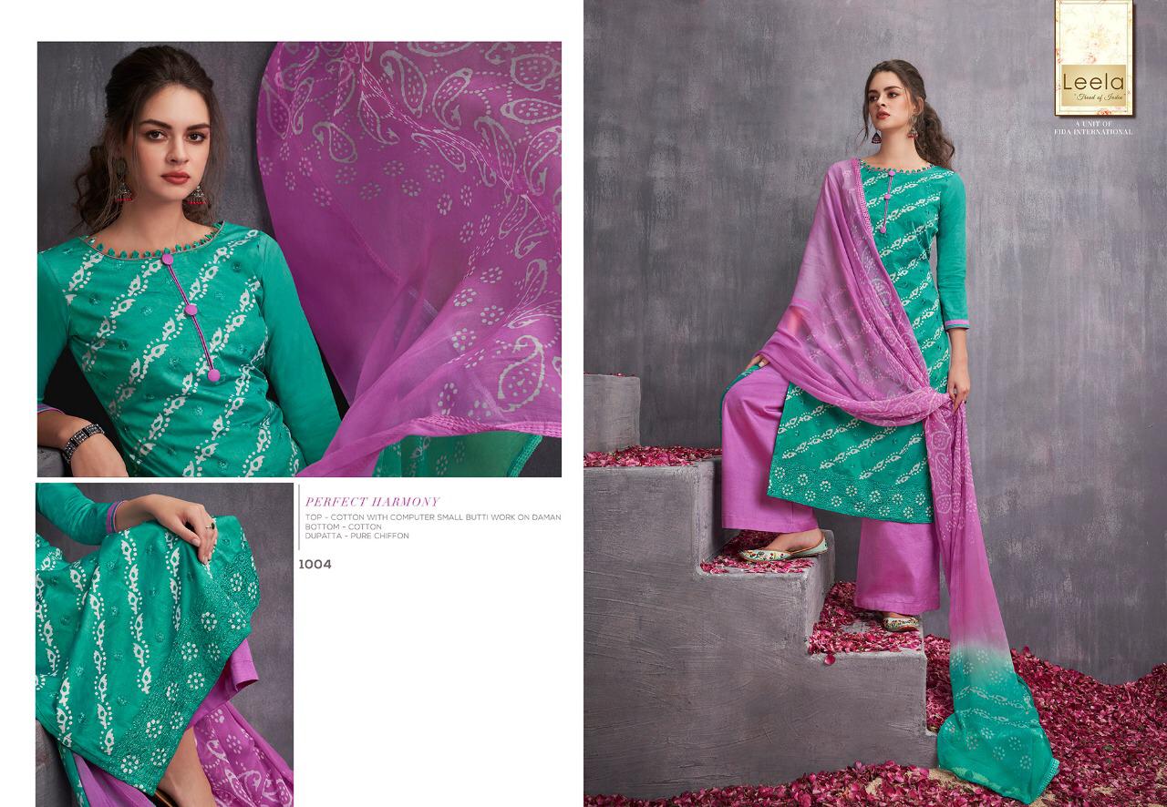 Leela Presents Kayra Cotton Fabric With Fancy Work Salwar Suit Wholesale Dealer