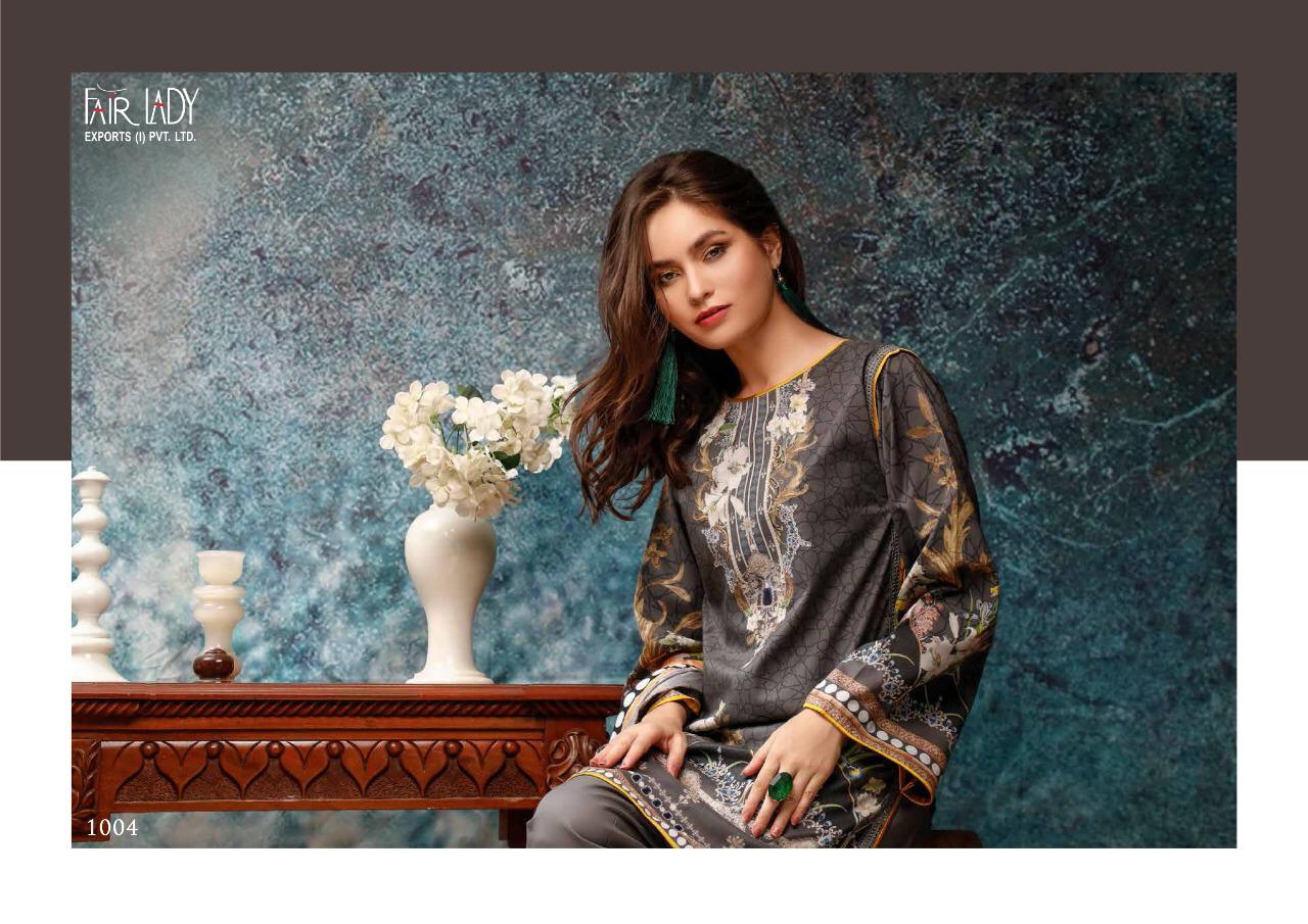 Fair Lady Presents Firdous Pure Lawn Cotton Fabric Heavy Embroidery Work Salwar Suit Wholesale Dealer