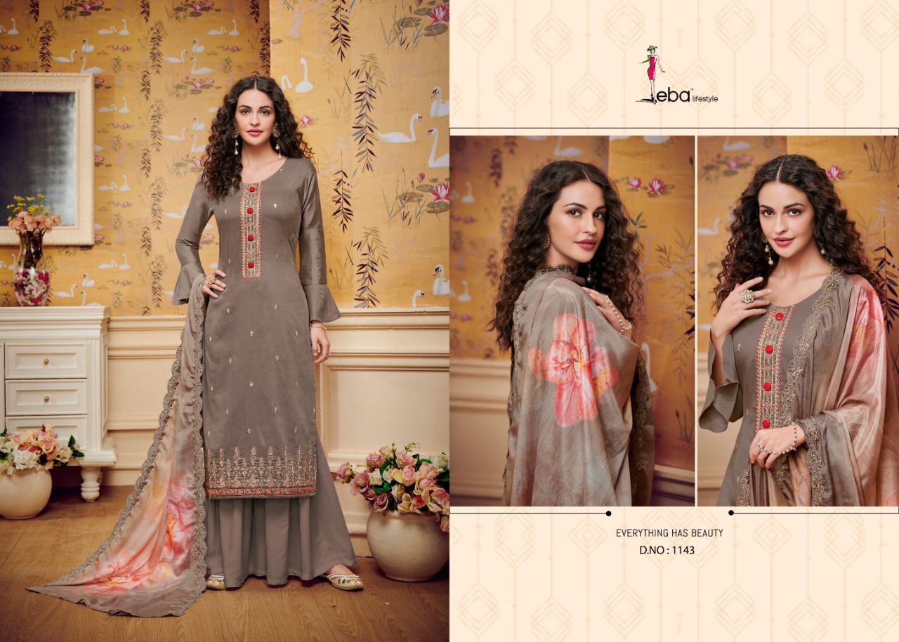 Eba Lifestyle Hurma Vol 27 Jam Cotton Fabric With Heavy Embroidery Work Salwar Suit Wholesale Dealer